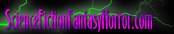 ScienceFictionFantasyHorror.com logo with green lightning bolt in background